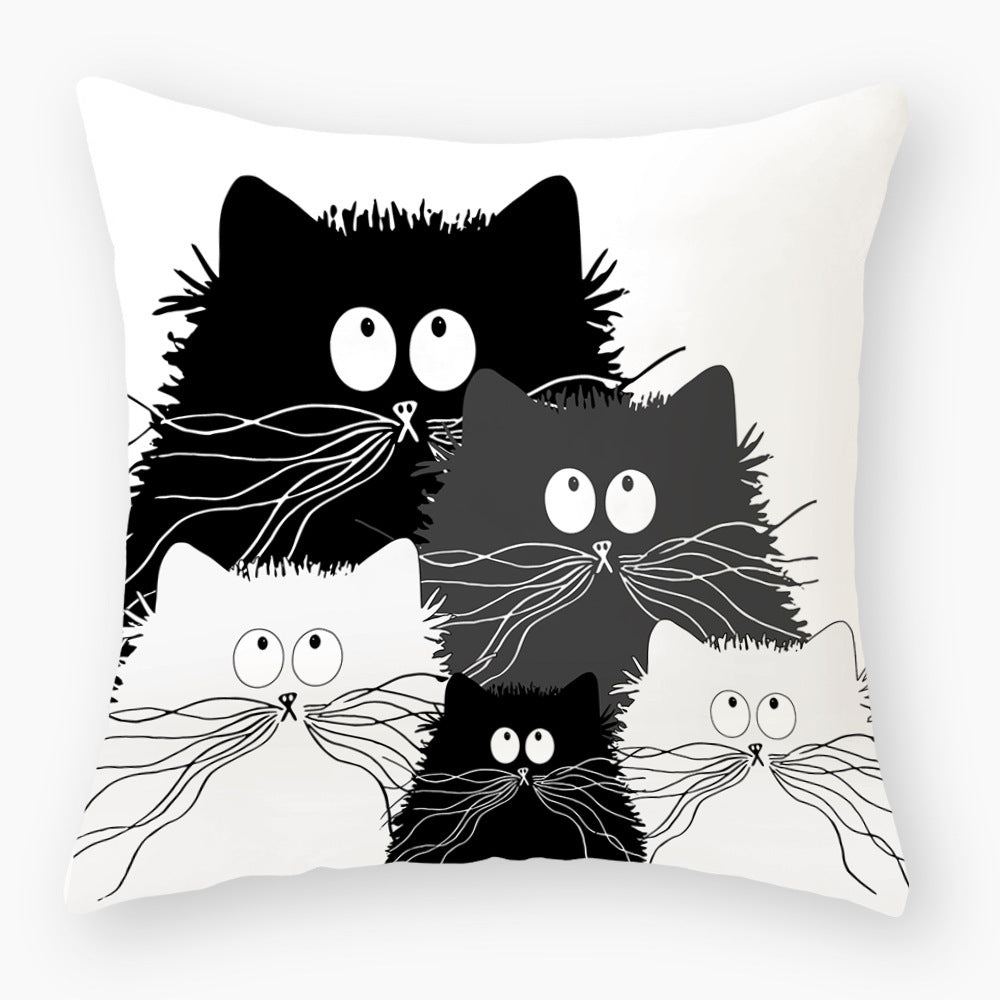 Fashionable Cute Cat Light Peach Skin Pillowcase - Bellarte Enchanté Fashionable Cute Cat Light Peach Skin Pillowcase